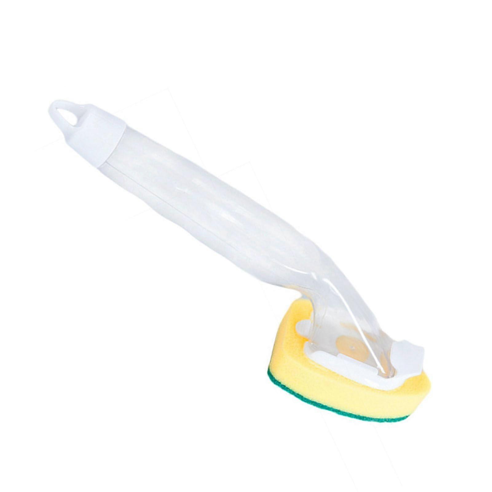 Non Scratch Dish Wand Refill with Handle, 2 Replacement Heads, Kitchen Sponge Set for Dishwashing and Cleaning