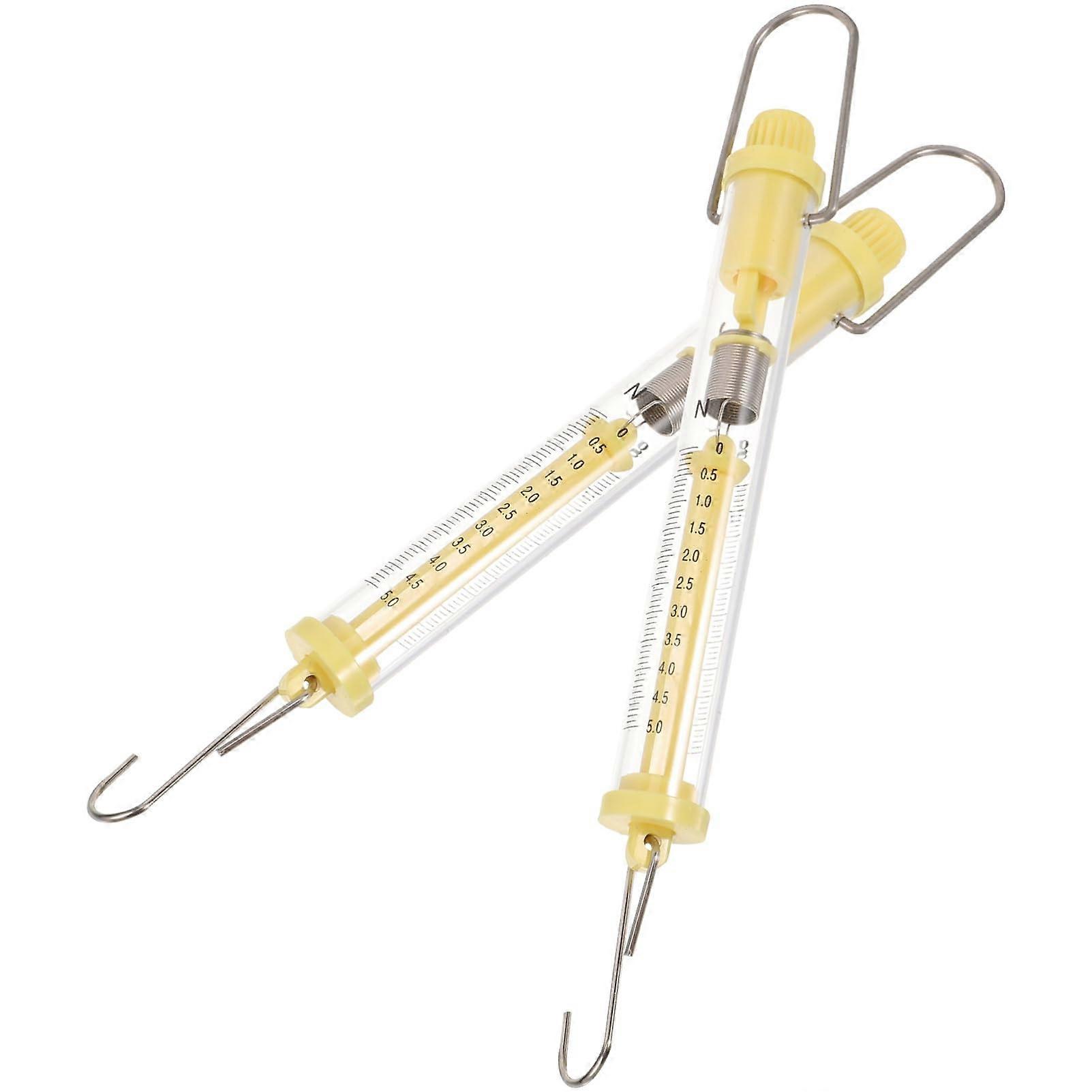 Dual Scale Labeled Spring Scales 5n Force Meter Industrial Hanging Scale Force Meter Spring Scales for Labs Random