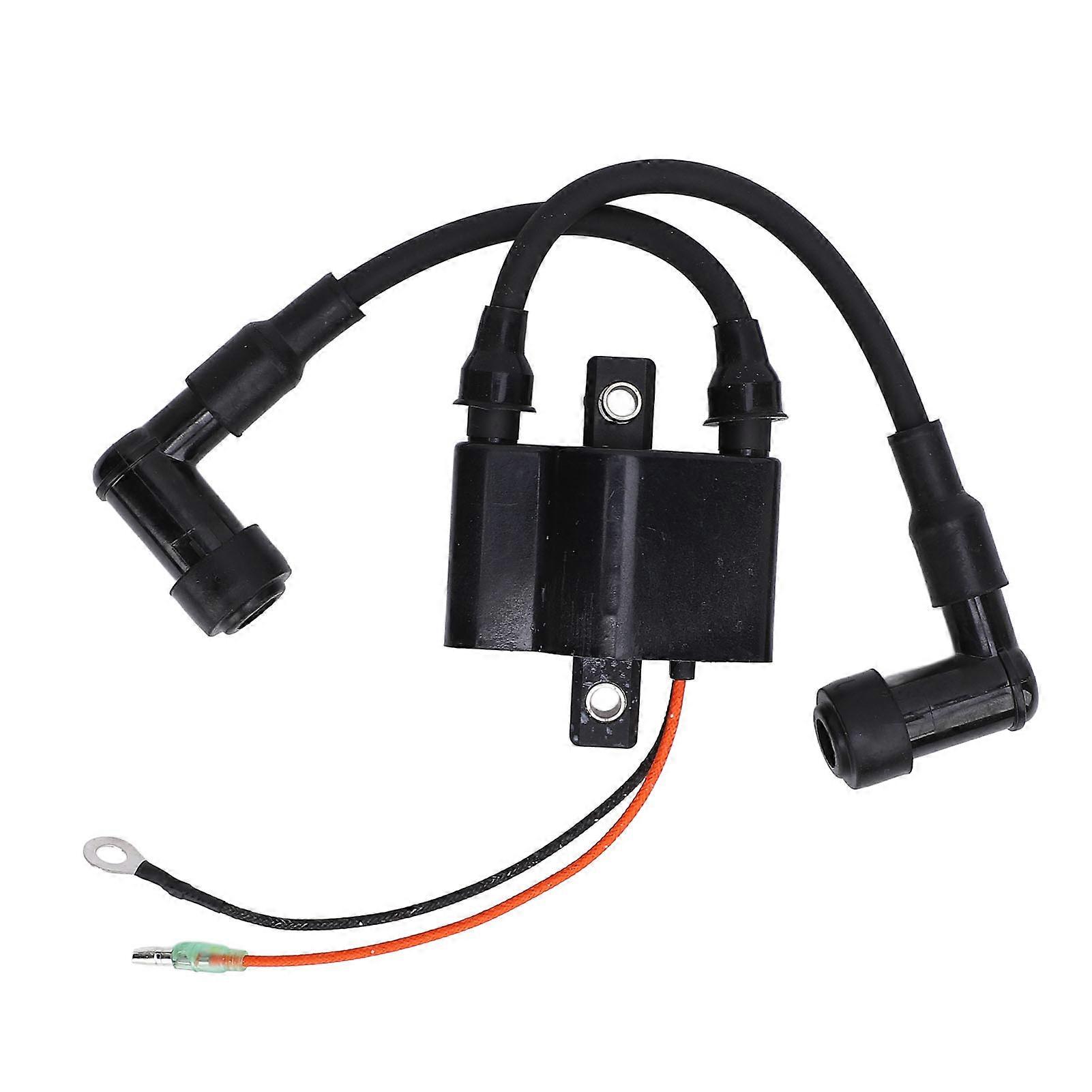 Båd Påhængsmotor Tændspole 4-takts 8HP 9,8HK Højspændingspakke Holdbart materiale Kompakt design Nem installation Blac