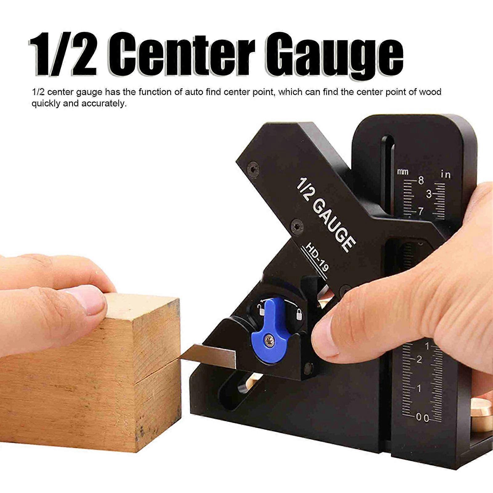 1/2 Measuring Tool Aluminium Alloy Automatically Center Find High Accuracy for Table Saw Router