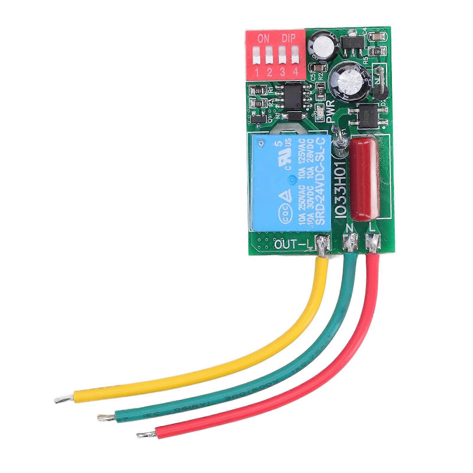 Relay Switch Adjustable Timer Timing Delay 110V‑220V Input 1 Channel Output for Control