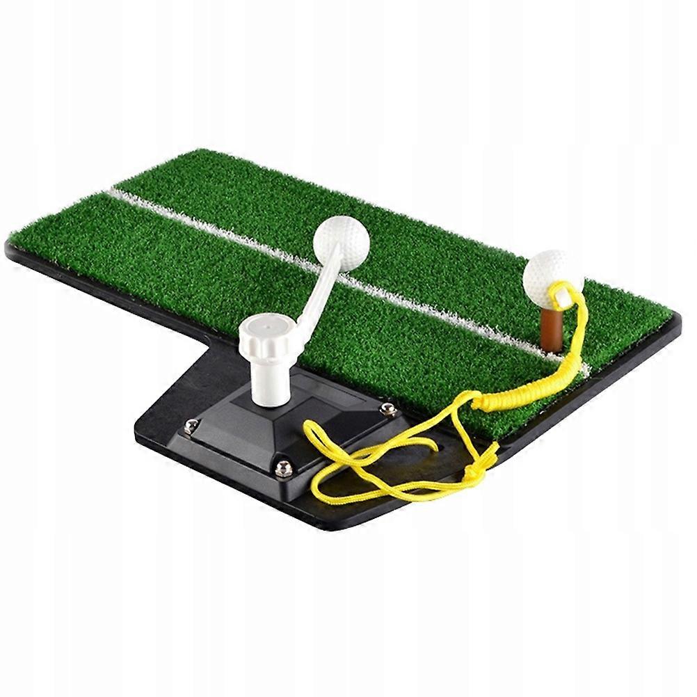 الجولف وضع الحصير الممارسة مع استخدام حصيرة