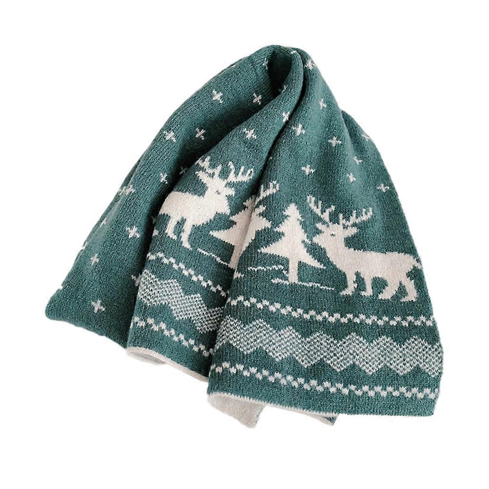Fawn Christmas Tree Knit Scarf Fall Winter New Scraf
