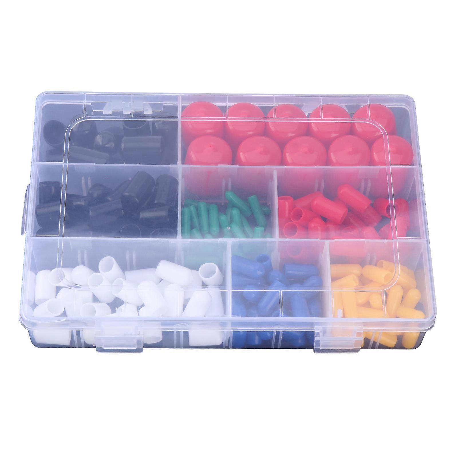 Slip Resistant Cover set Rubber Caps Set Not-Slip Round Protective Caps Metal Pipe Caps Protective Sleeve with Storage