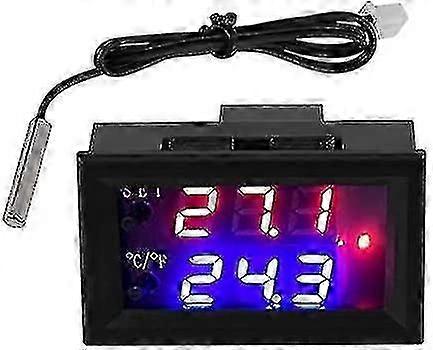 Dc 12v Digital Display Adjustable Microcomputer Electronic Thermostat Intelligent Temperature Controller Switch With Ntc Waterproof Sensor Probe