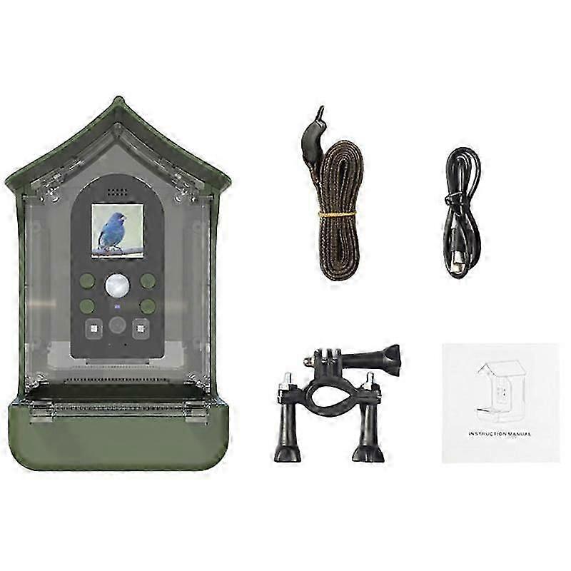 Smart Bird Feeder Birdwatching Camera Tray Motion Detection Bird House Solar Bird Feeder Type Feede