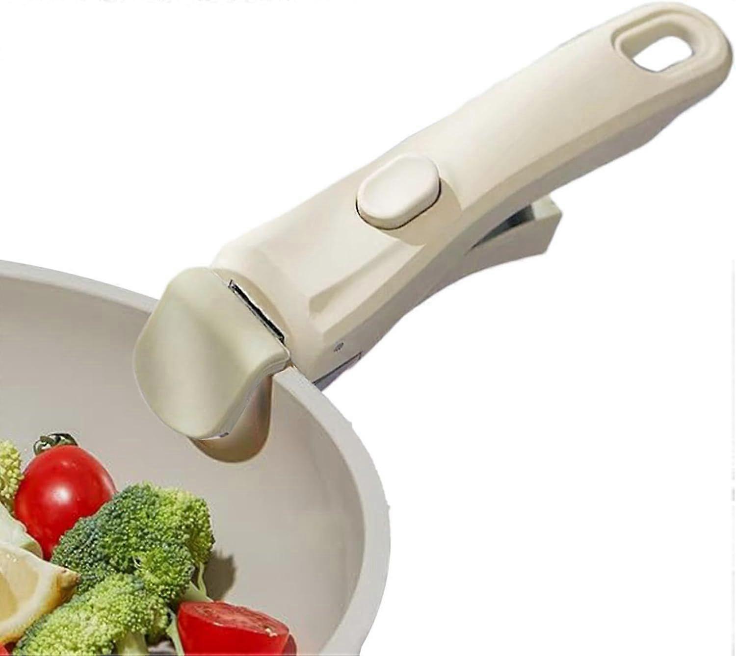 Removable Saucepan Handle - Ergonomic Replacement Handle for Frying Pan and Cookware, Removable Handles for Saucepan, Heat Resistant, Non Slip