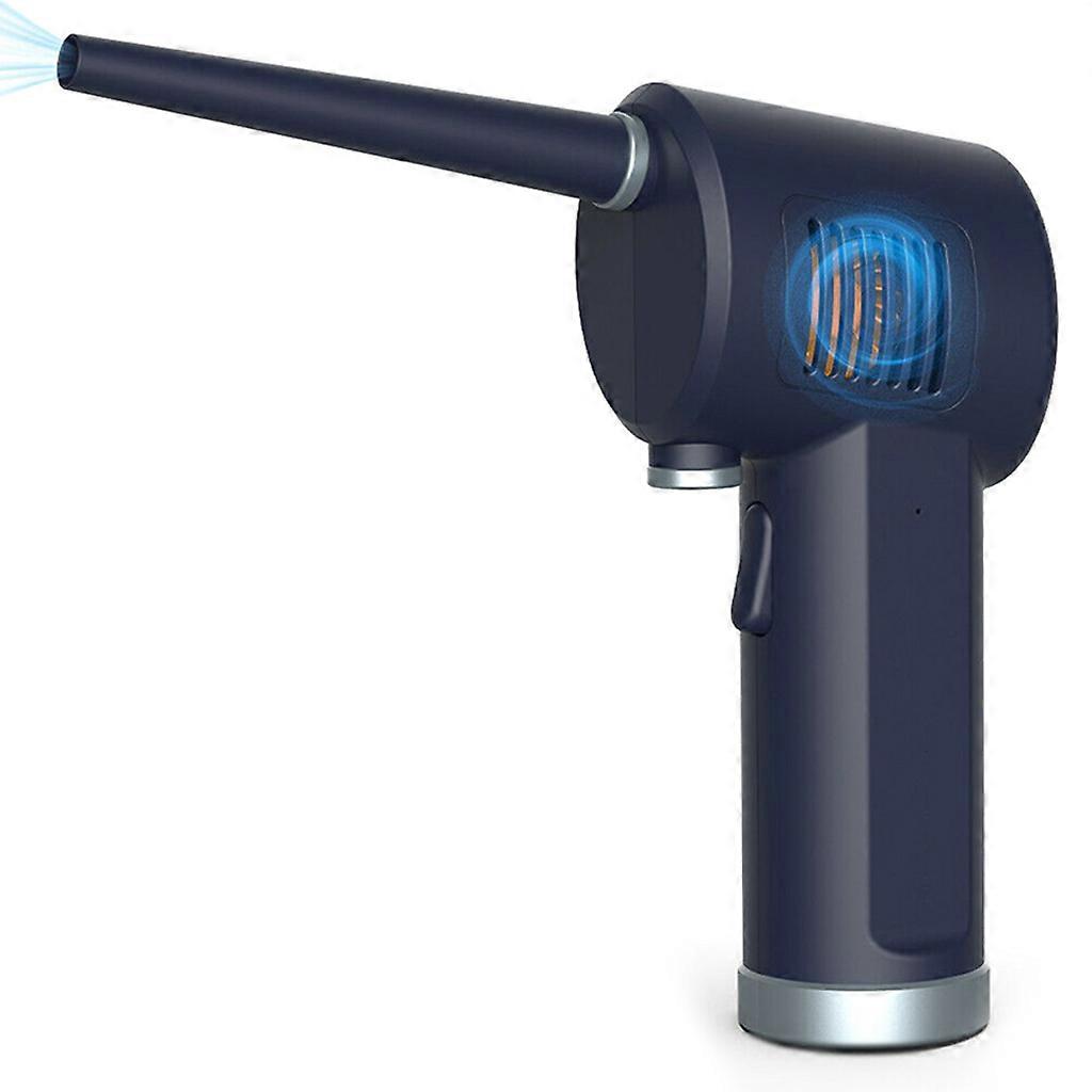 Cordless Air Duster Rechargeable Car Vacuum Cleaner Compressed Air Blower Cleaning Tool for Computer Laptop Keyboard  blue