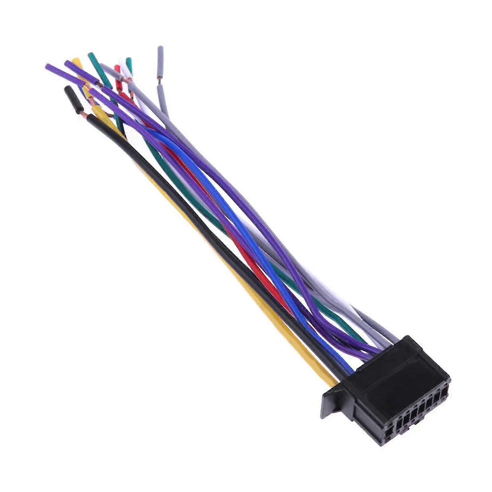 16 Pin Plug Connect Wiring Harnesses Cable Radio Multimedias Player Car Sockets Modification