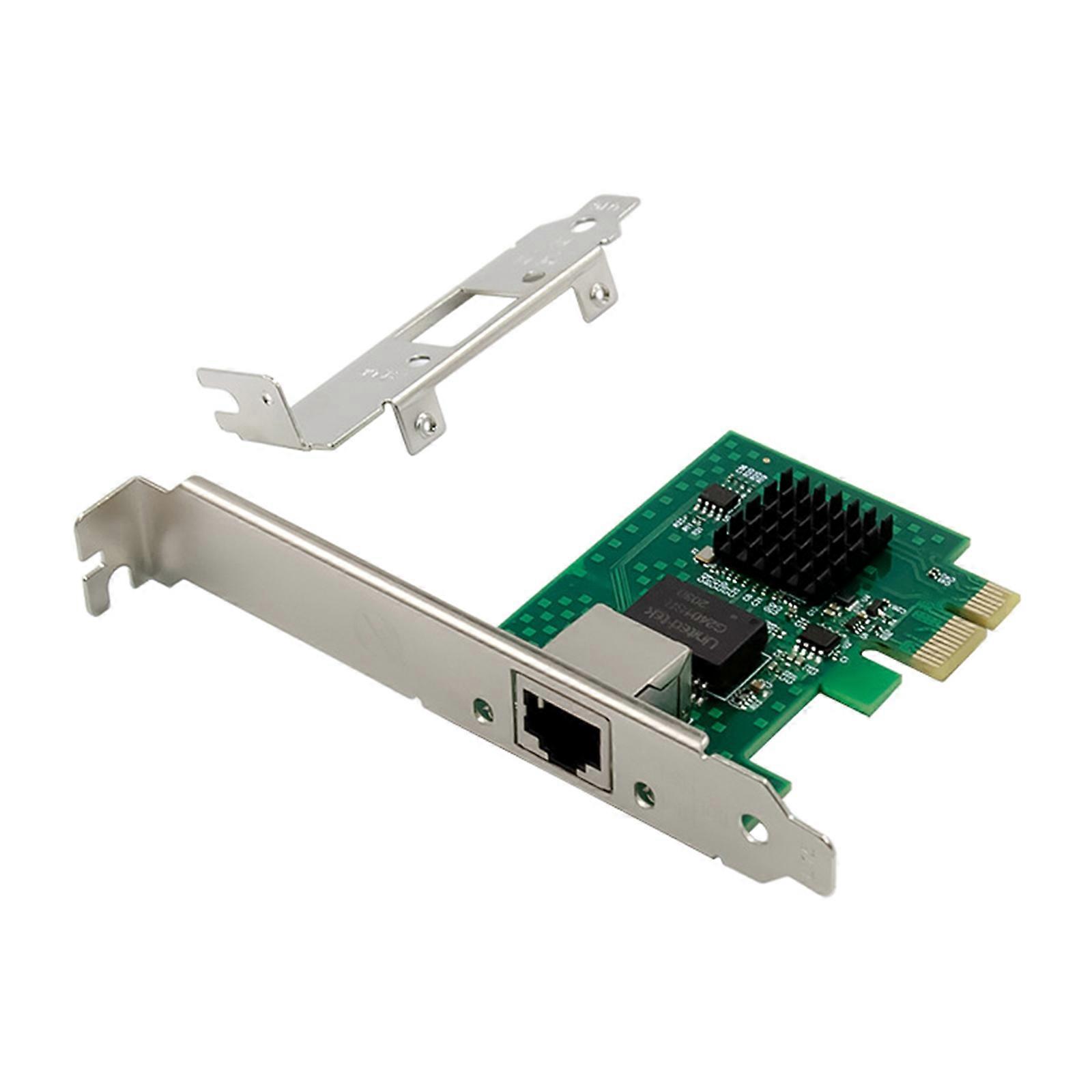 Single Port 2.5Gigabit EthernetPCIE Network Expansion Card RJ45LAN Adapter Low Profile Bracket WGI210AT10/100/1000Mbps