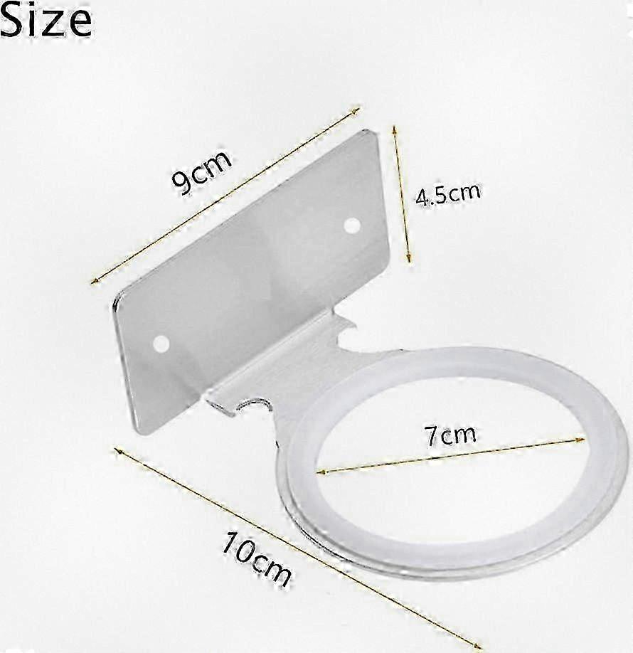 Wall Mounted Dual Hook Hair Dryer Holder 2025