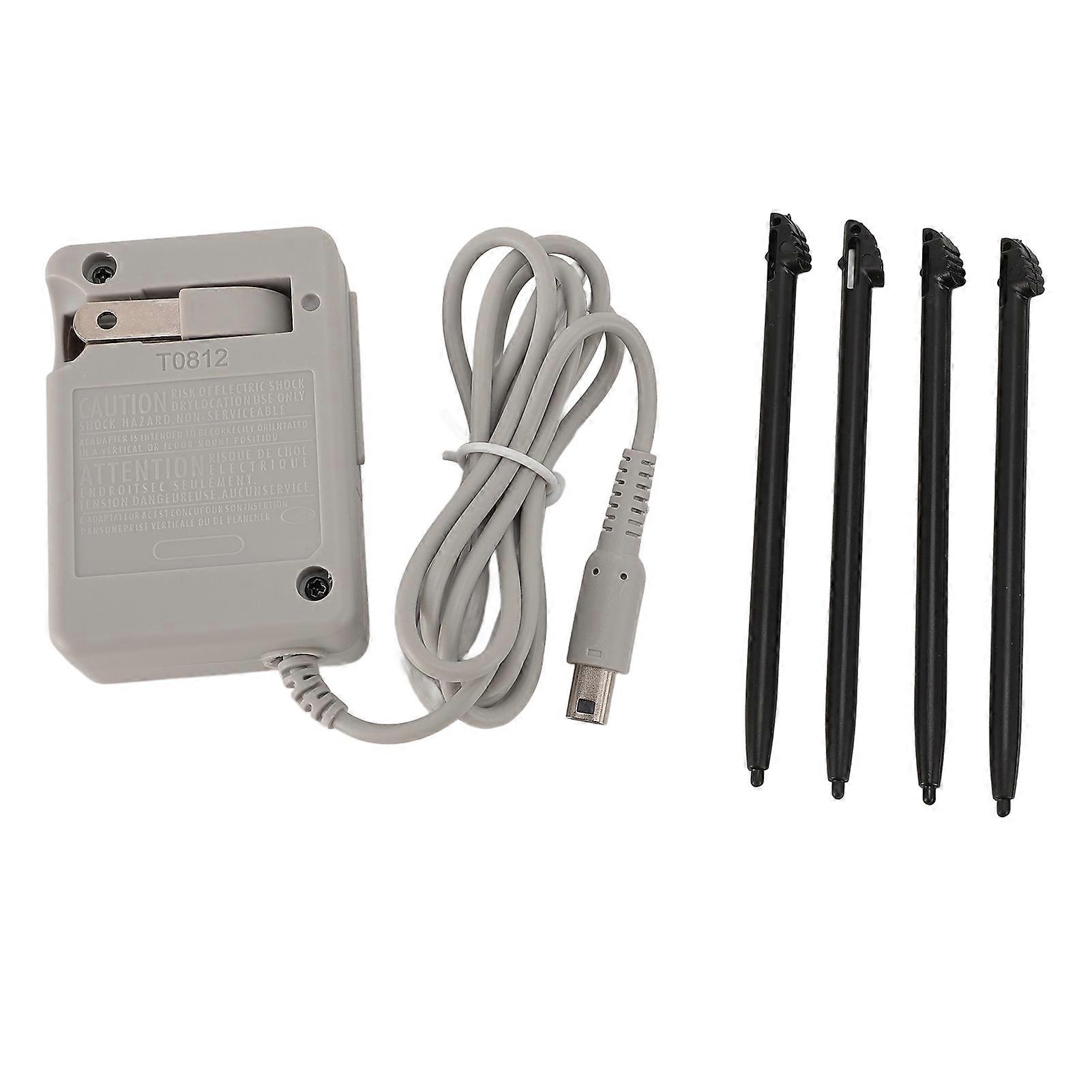 Charger Kit for 3DS XL AC Power Adapter Replacement with Touch Control Pen Set Enhance Gaming Experience