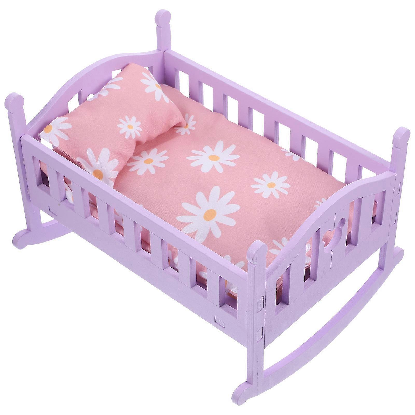 Stylish Miniature Furniture, Compact Cradle Adding Charm to Any Room or Shelf