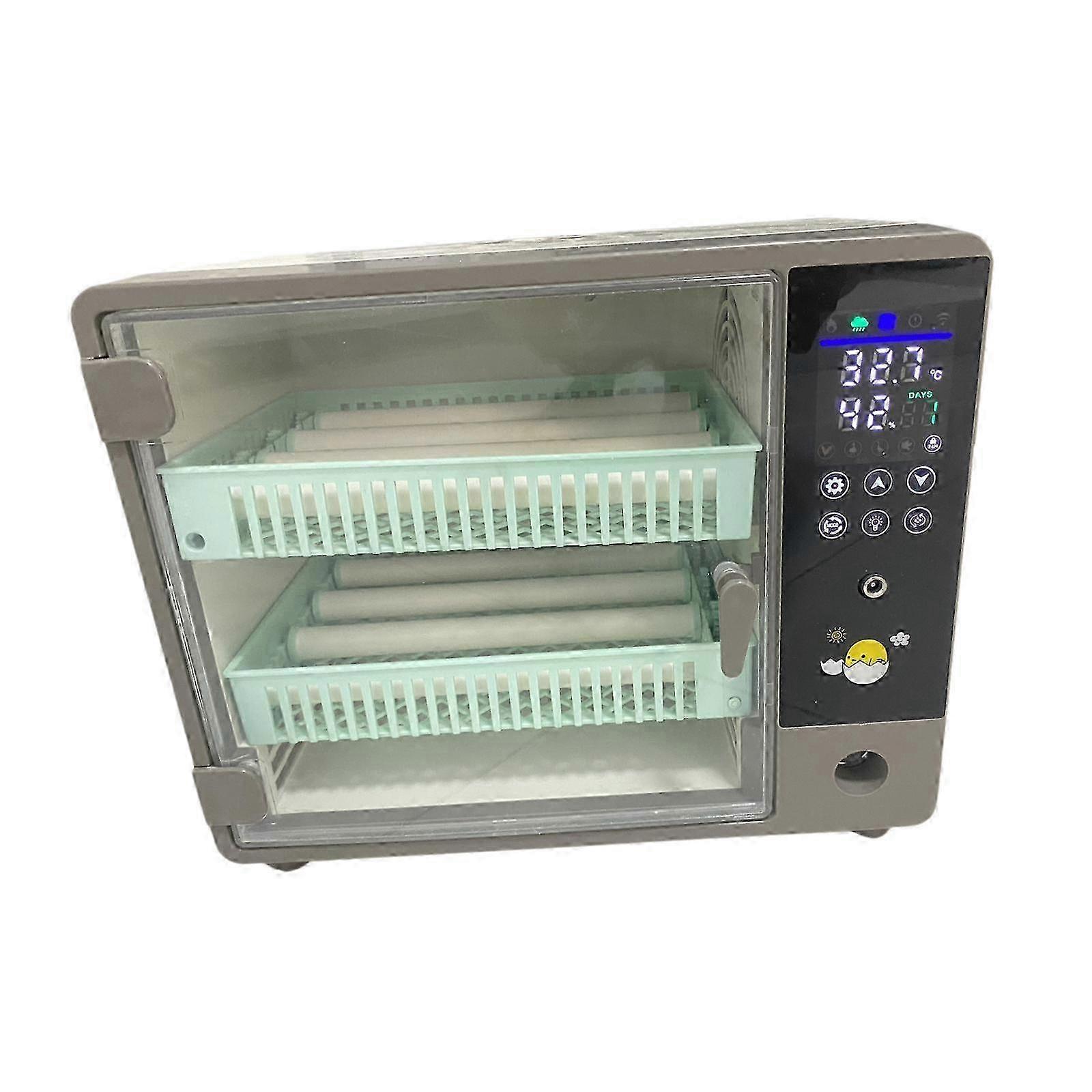 Automatic Temperature Control Adjustable Spacing Bird Incubator for 24 Eggs Capacity