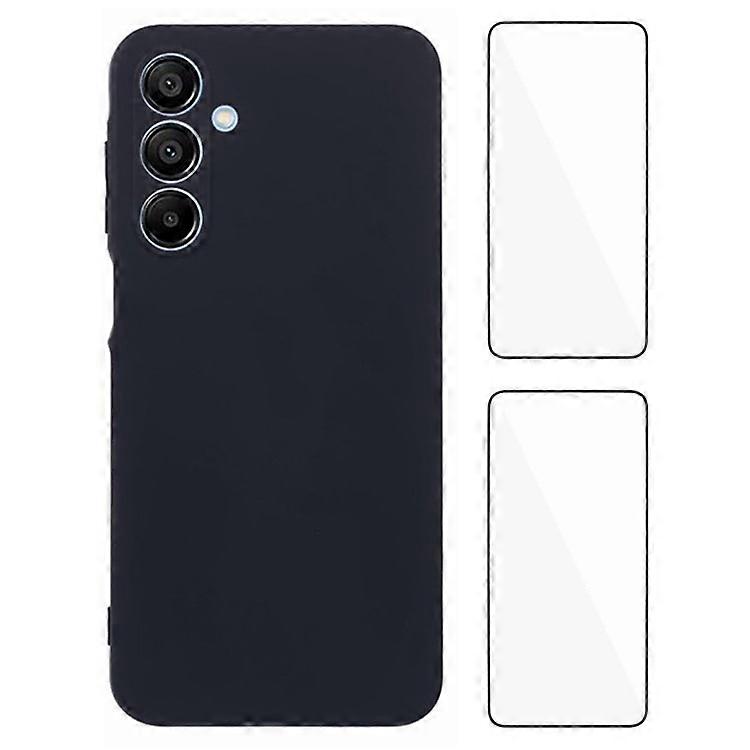WANLONFENG RB3 Series Compatible For Samsung Galaxy A16 4G / 5G Case with 2Pcs Screen Film Precise Lens Hole Soft TPU Phone Back C