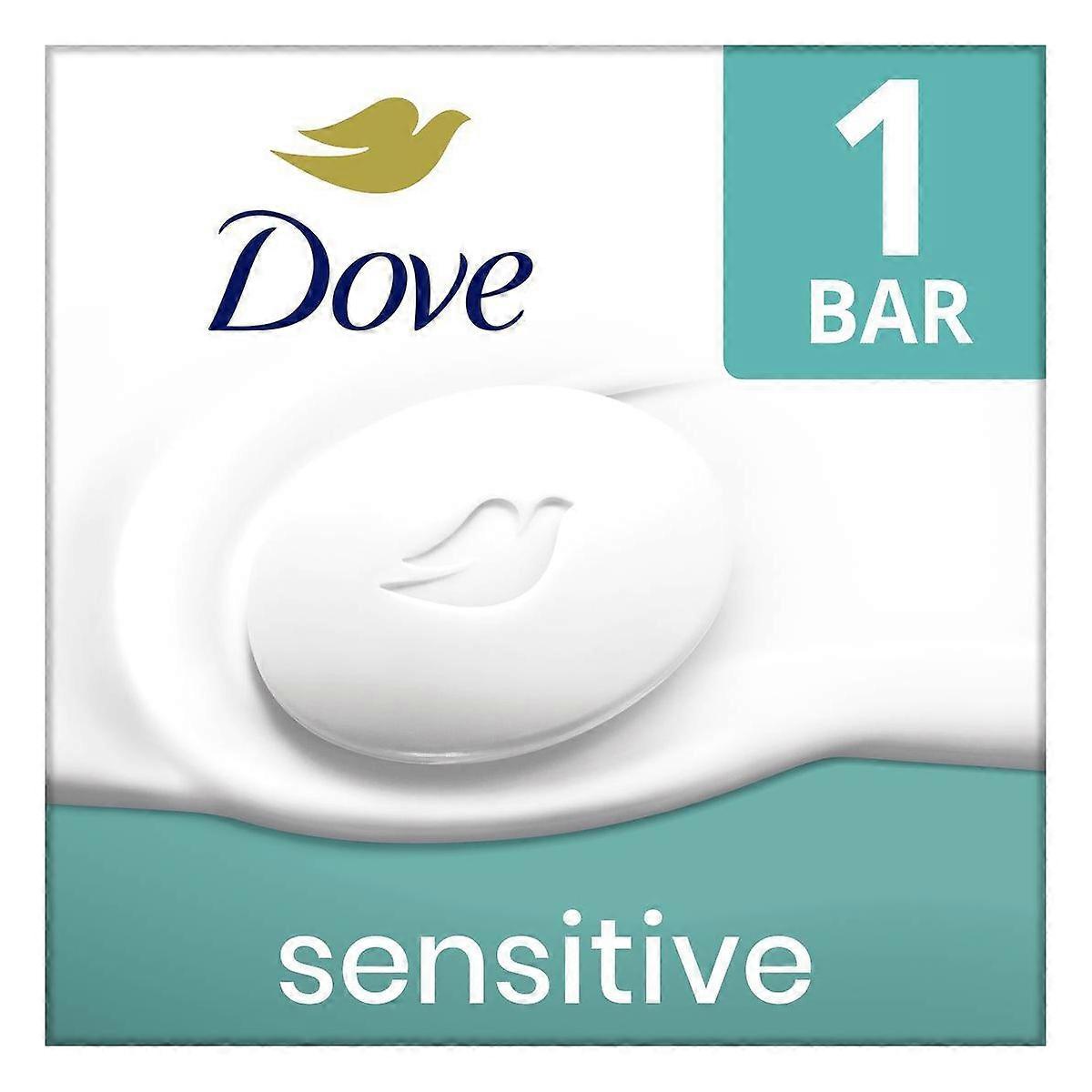 Dove Beauty Sensitive Skin Bar Σαπούνι - Άοσμο - Μέγεθος ταξιδιού - 2.6oz