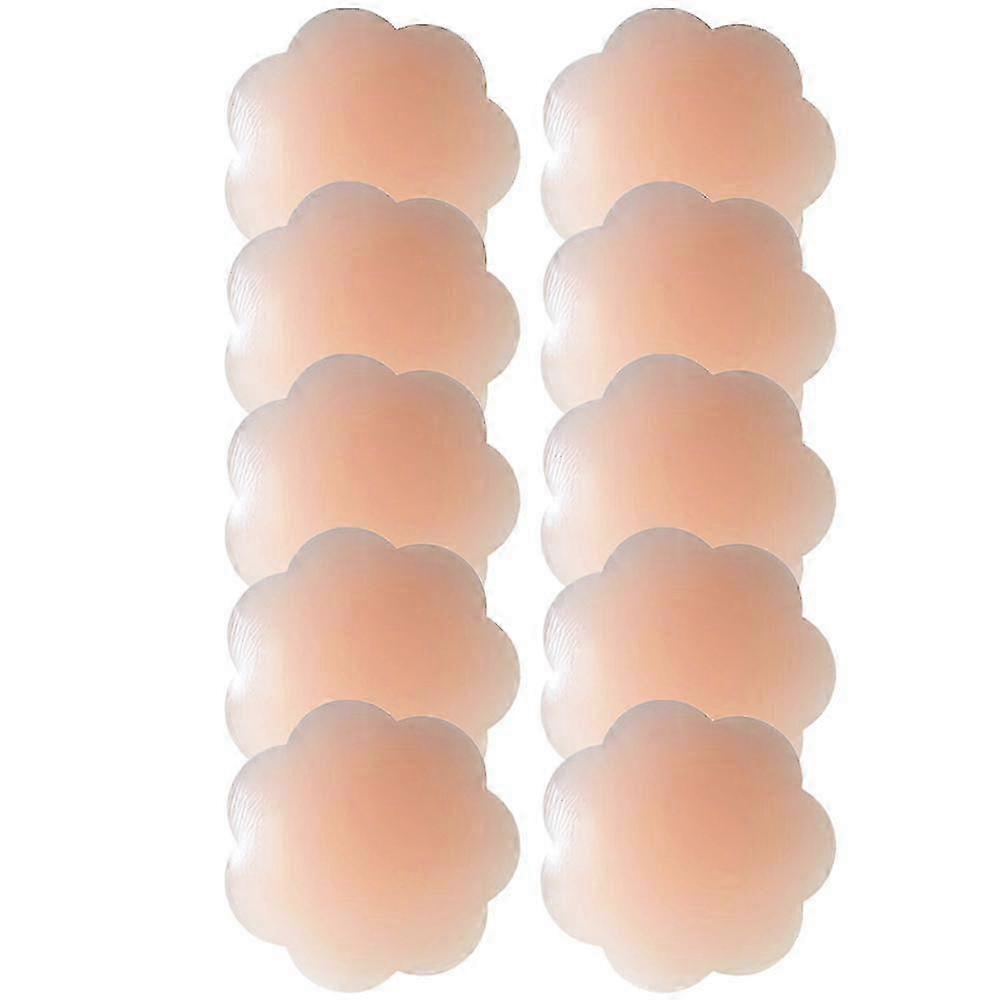Cache-tétons en silicone pour femmes - 5 paires, cache-cœurs collants réutilisables invisibles