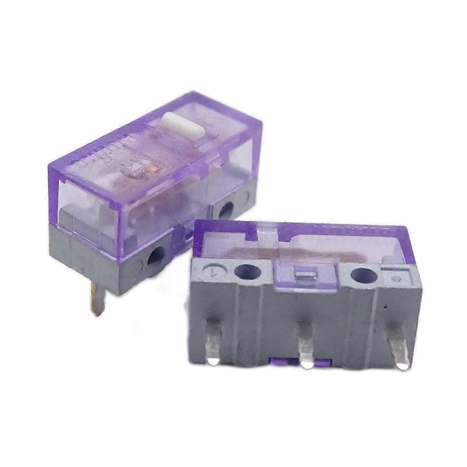 2PCS Huano Micro Switch Buttons 120M Clicks 3Pin Transparent Yellow Mouse Part