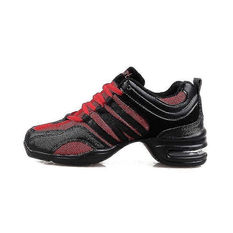 Zapatillas de baile para mujeres con suela dividida zapatos de jazz para niños adultos con cordones de práctica