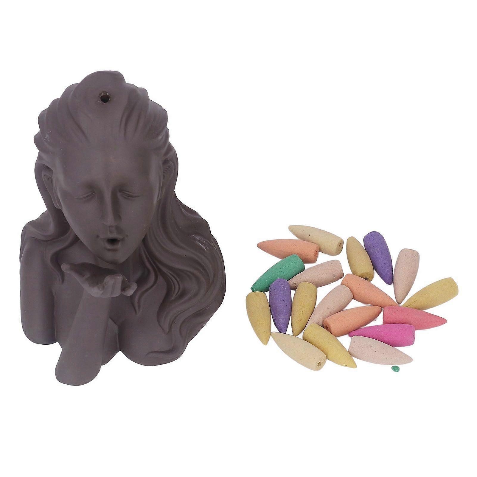 2025 Latest Model  Backflow Incense Burners Modern Human Body Shape Waterfall