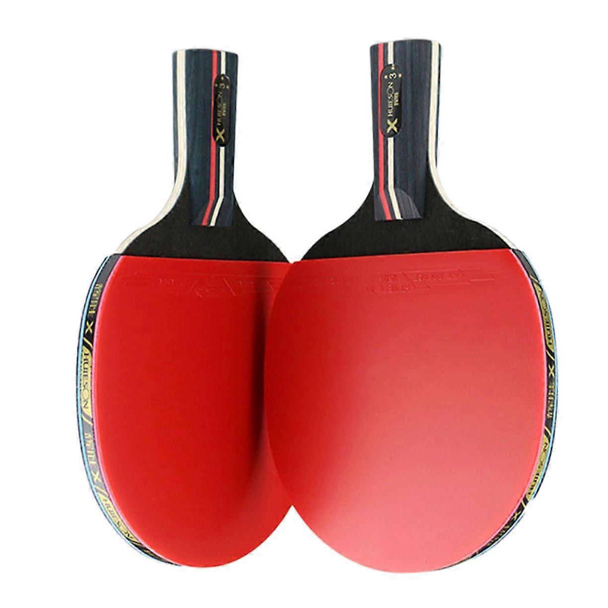 Professional table tennis racket set straight handle horizontal handle with nonslip grip ideal for training and beginners perfect pong rackets for