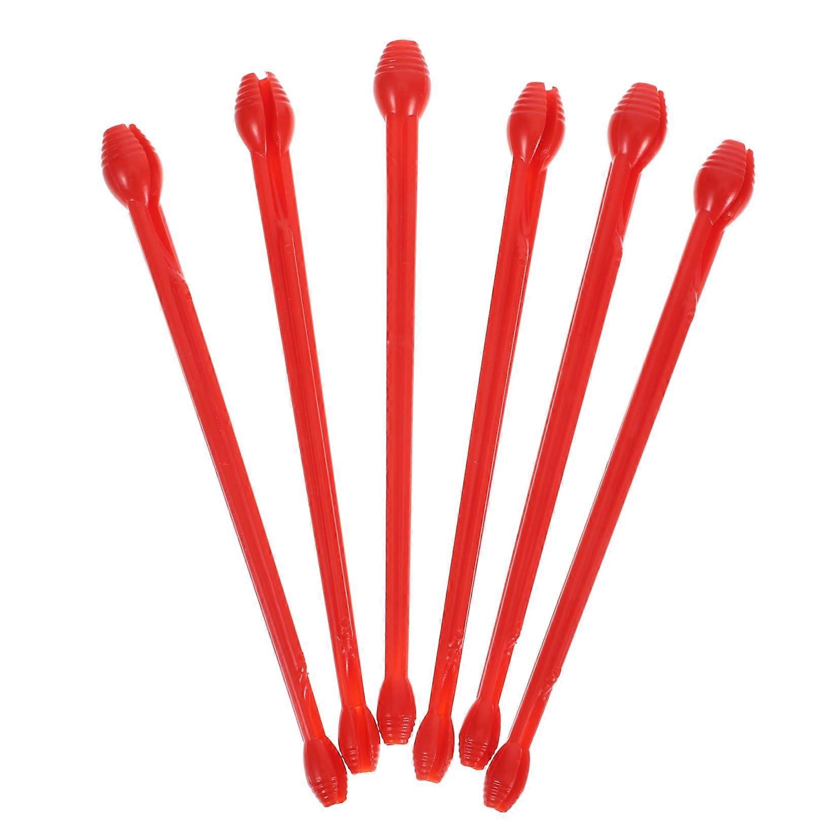 Pack of 6 Hook Remover, Shark Hook Remover, Fishing Tackle Fishing Hook Remover, Tool for Quick Removal of Hooks, Fishing Tool Dehooker, PP Red