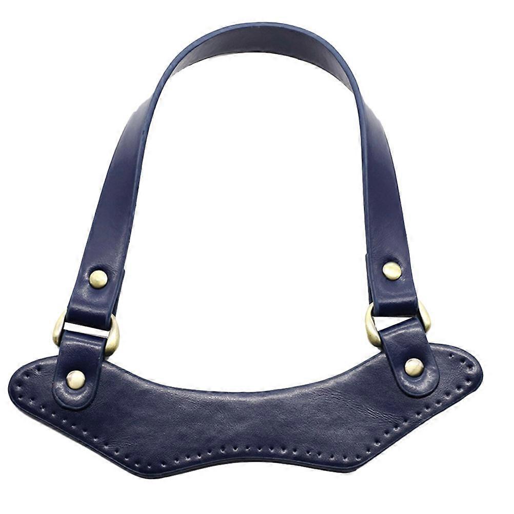 DIY Handbag Strap for Bag Use Bright Color Imitation Replacement Handle Strap Dark Blue