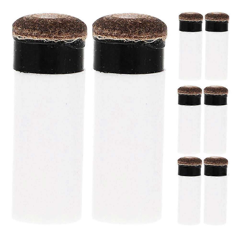 8pcs Pool Cue Tip Replacement Kit with Plastic Screw On Tips for Billiard Cue Sticks Repair Accessories