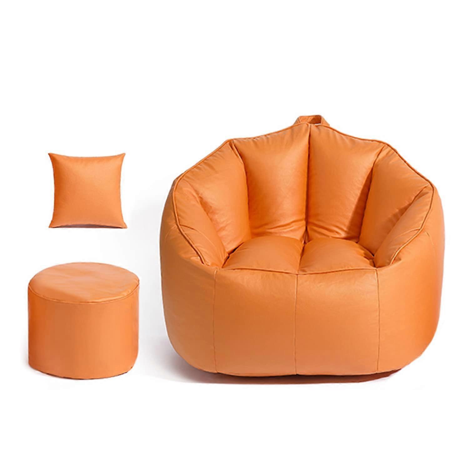 Sitzsack (Bean bag) Stuhl Pouf Arm (Without filling) For Sofa And Sessel, Orange