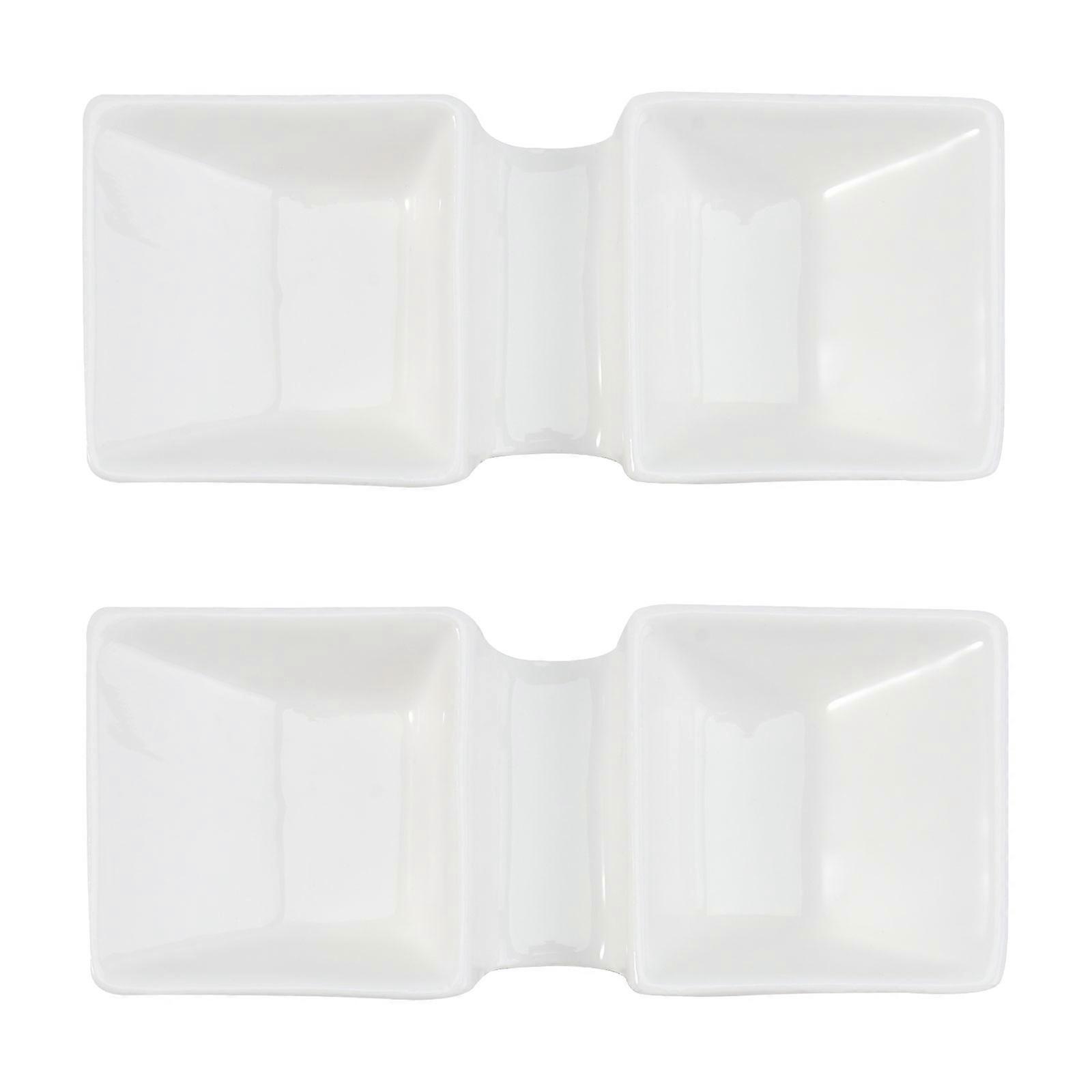 Ceramic Seasoning Bowl Holding Use 12X5X2.5CM Stackable 2Pcs