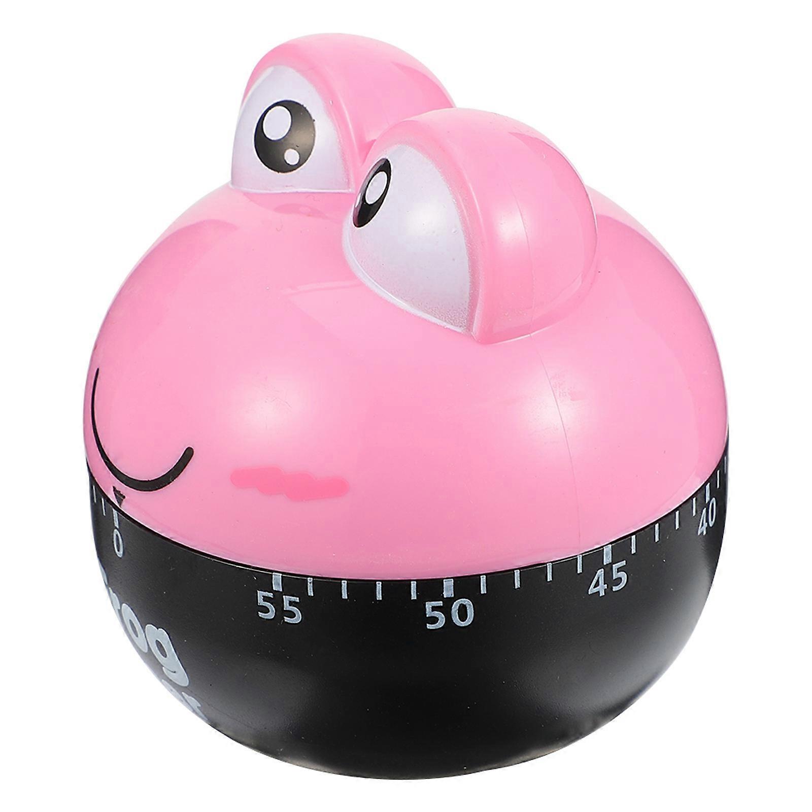 Frog Kitchen Timer Novelty Kitchen Timers Cooking Timer Habit Training Pink 6.5X6.5X6.5CM 1Set