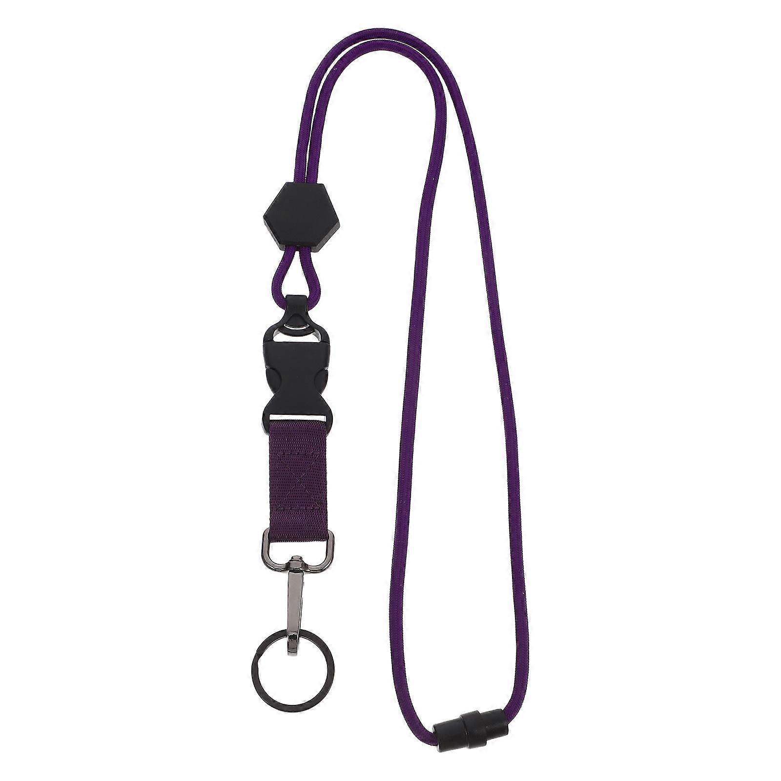 Adjustable Lanyards For Id Badges Purple 57.00X5.10X0.60CM Backpacking 1Pcs