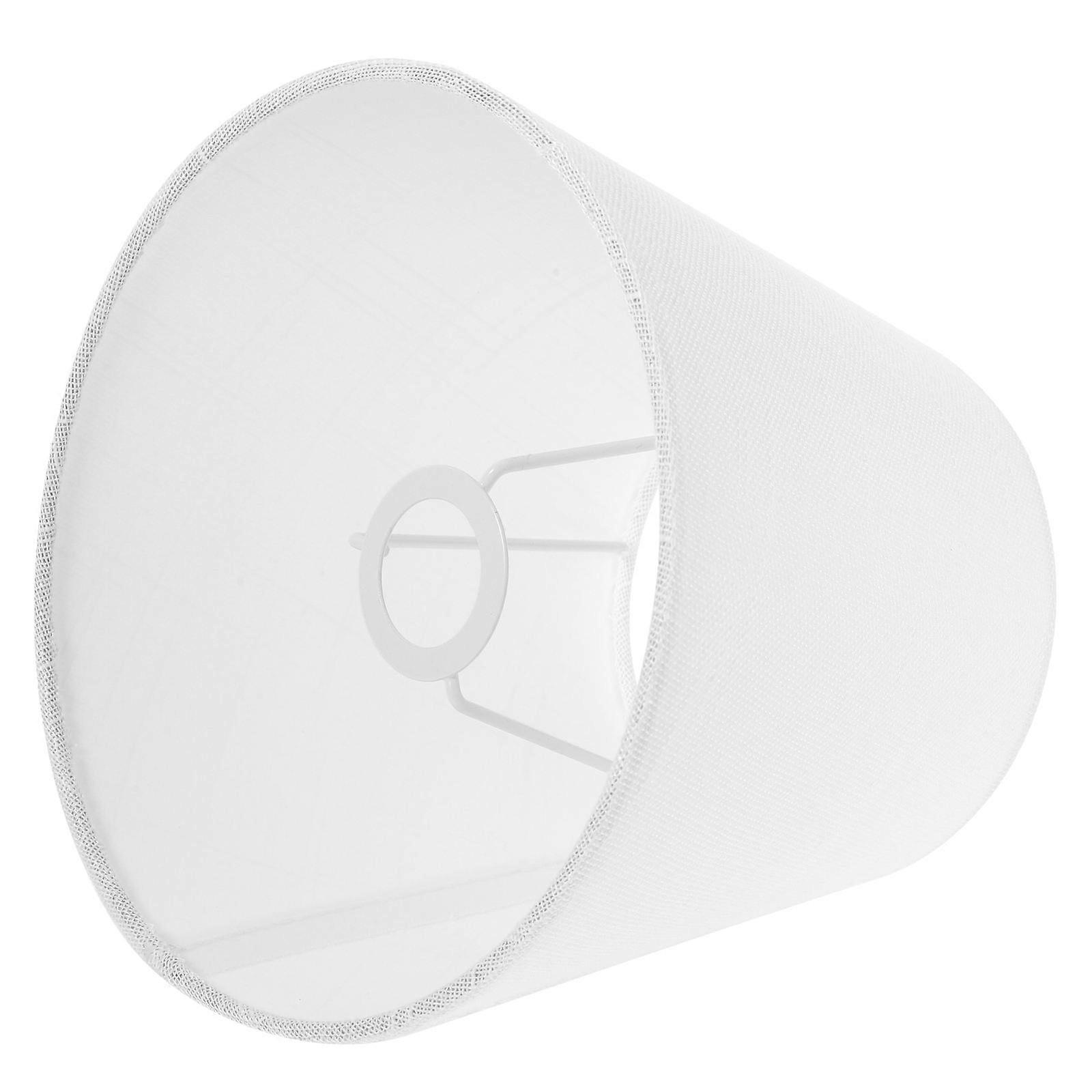 Table Lamp Shade Round Modern Light Diffusion For Living Room 18x18cm White Cloth 1Set