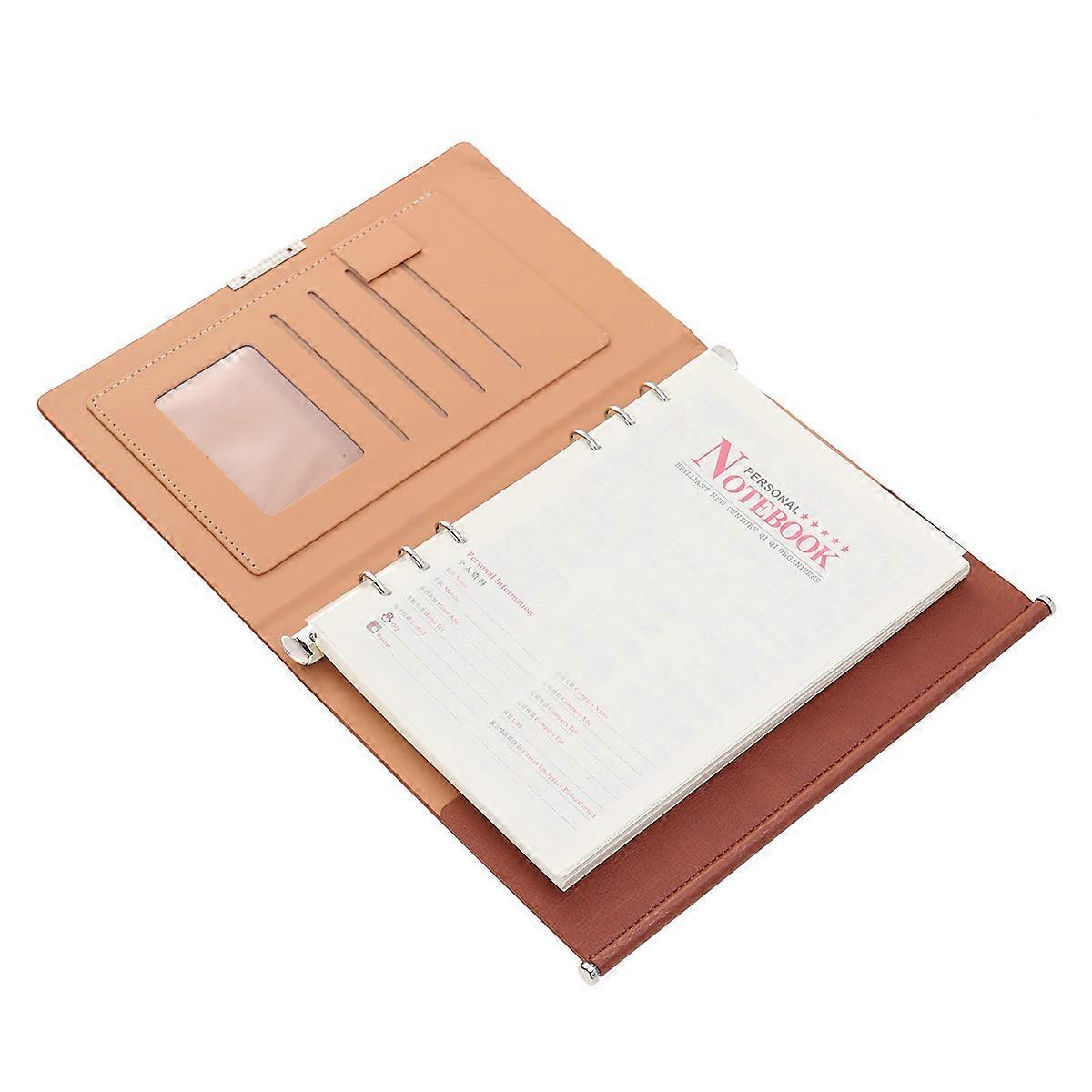 To-Do List Notebook Portable Schedule Checklist For Students Office Workers Teachers Brown 1Set