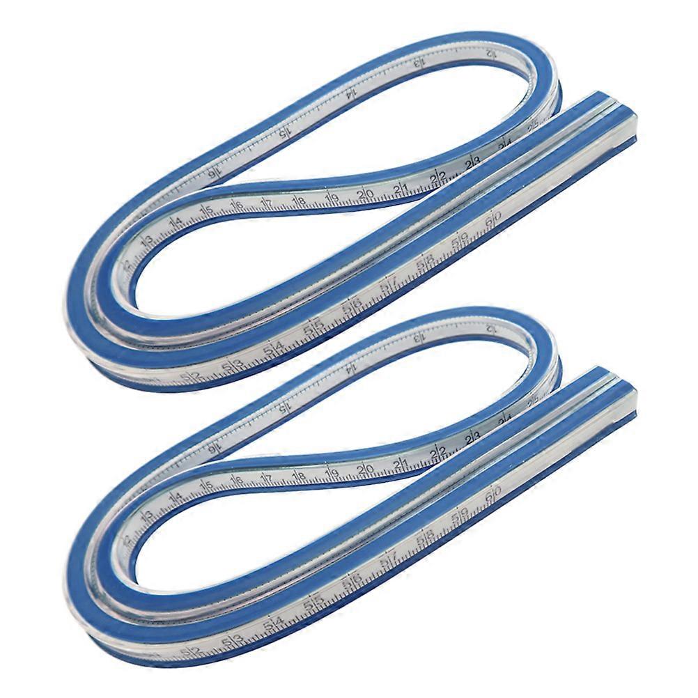 Drawing Tool Flexible Curve Ruler Measuring Irregular Shapes for Drafting Multi 2Set