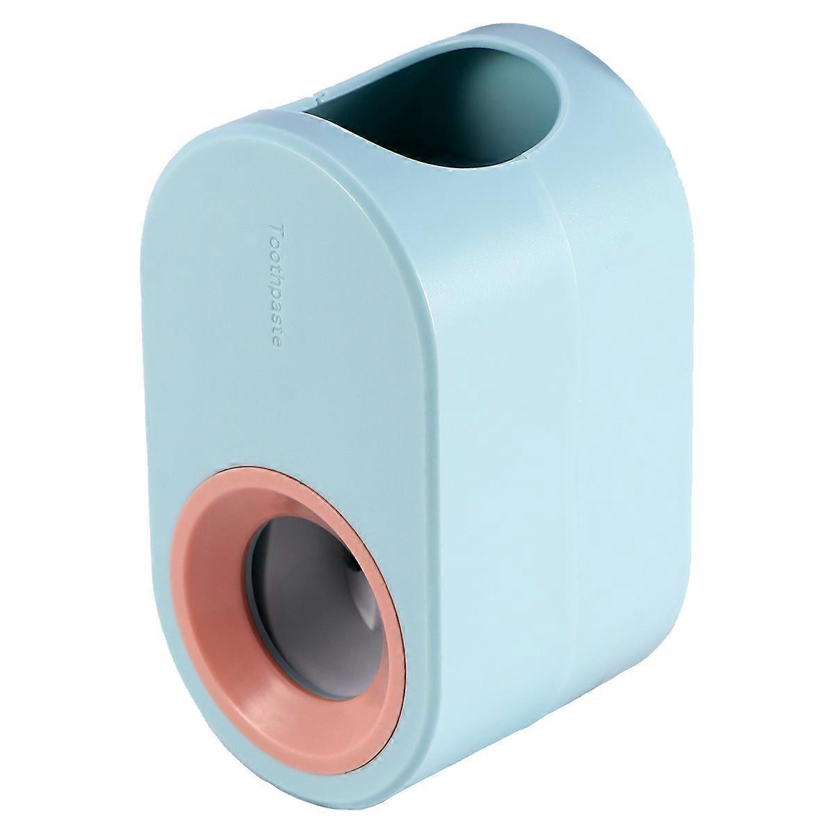 Toothpaste Roller Squeezer Automatic Squeezing Macaron Blue Plastic Bathroom Decoration 1Pcs
