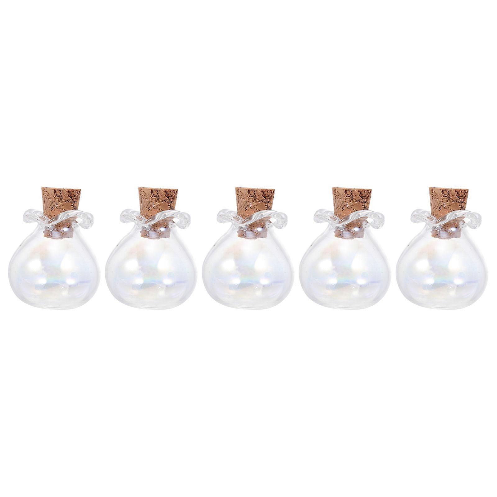 Transparent Mini Craft Bottle for Decor Unique Synthetic Material Great for DIY and Art 5 Pieces
