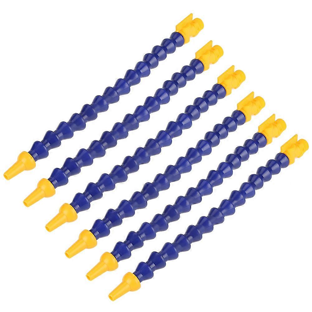 Flexible Plastic Hose 1/2BSPT Thread 6pcs for CNC Lathe with Valve