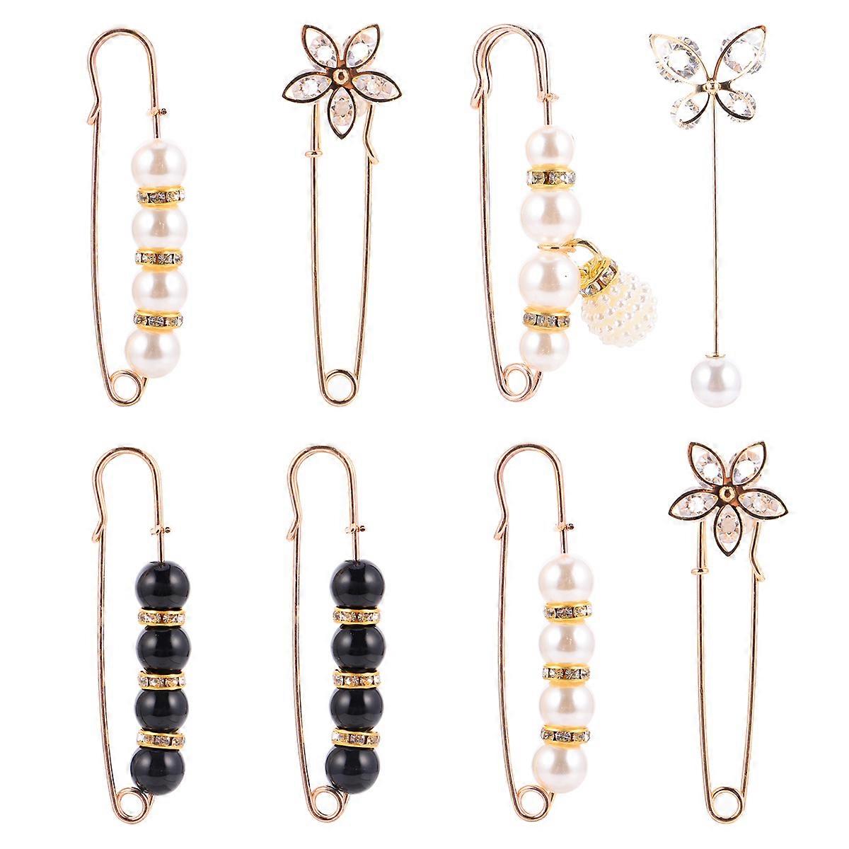 Waist Clips Adjustable Brooch 8.5*2*1.5cm Assorted Color Brooch Function 8Pcs