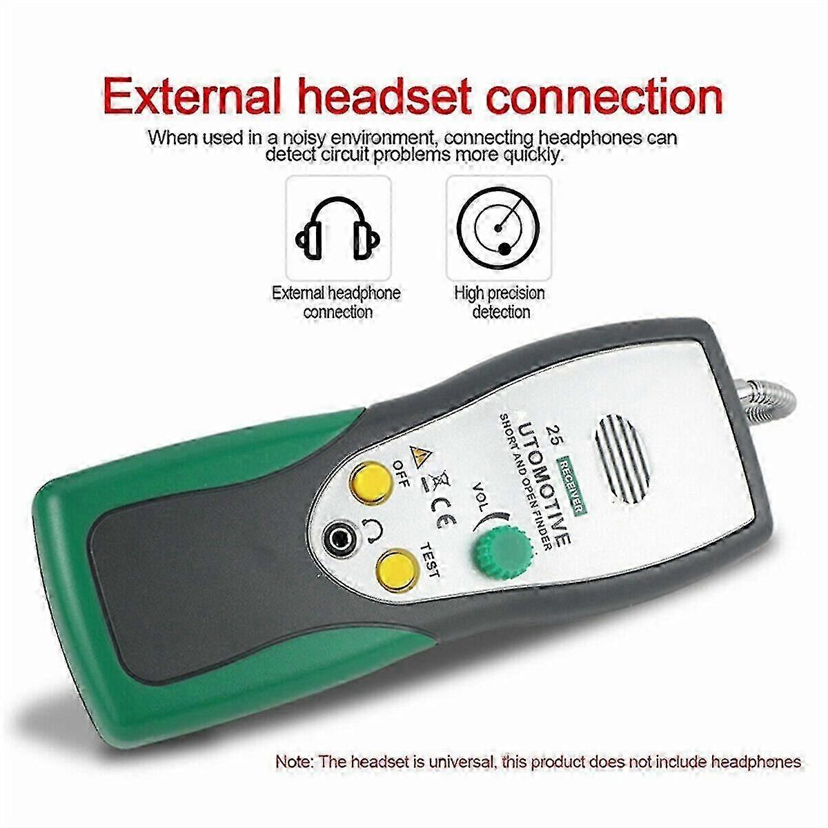 Otomotiv Kısa Açık Devre Bulucu Test Cihazı Araba Kamyonları Kablo İzleyici Araba Devre Tarayıcı Açık Kısa DC Devre Test Cihazı