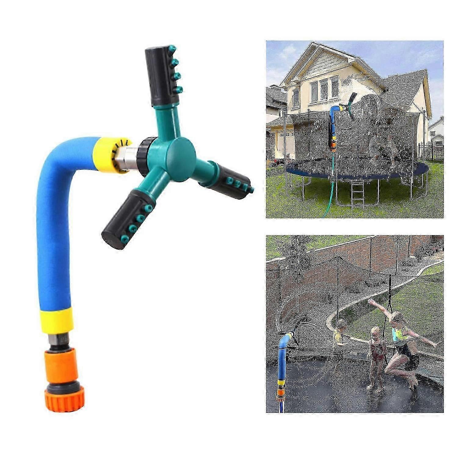 Arroseur d’eau pour trampoline de jardin avec fonction rotative pour l’été
