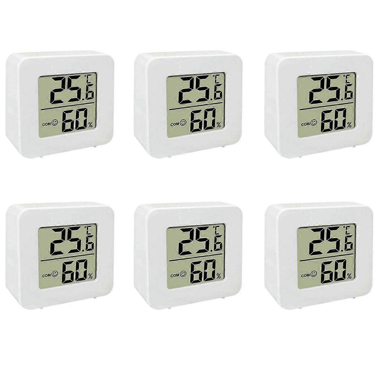 6X Mini Indoor Thermometer LCD Digital Temperature Room Hygrometer Gauge Sensor Humidity Meter Home
