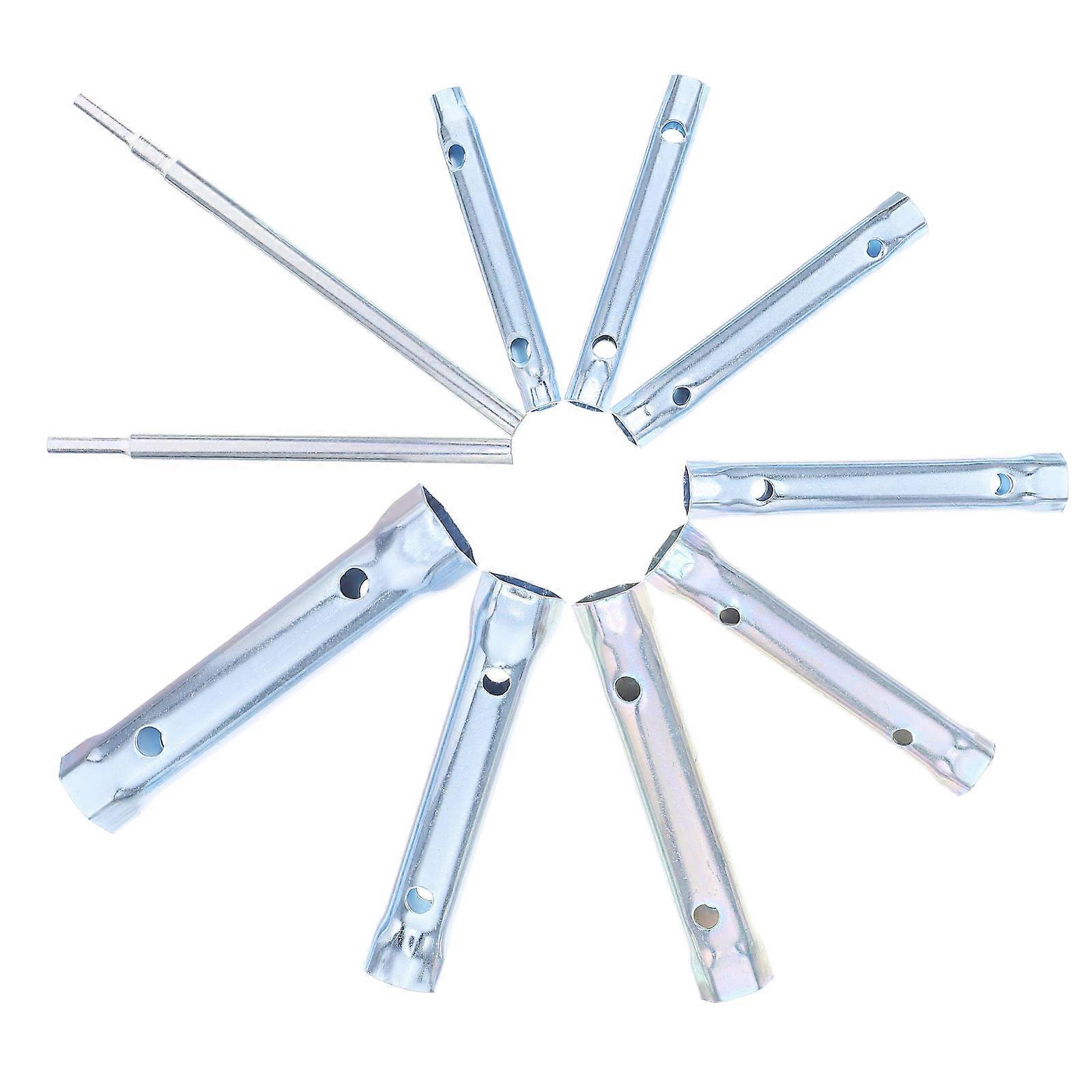 Socket Accessories Hexagonal Wrench Socket Tool For Spark Plug Installation Plumbing Repair Silver 6-22mm Screw Tightening and Loosening 1 Set