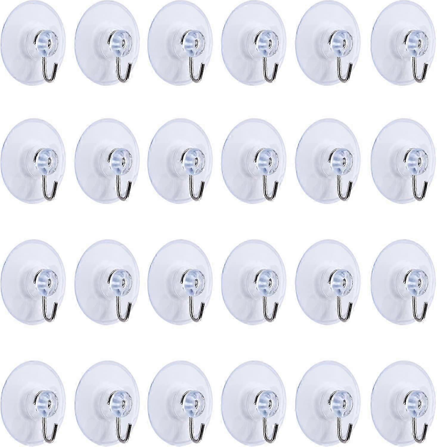 24 Pack Strong Suction Cup Hooks for Home Use