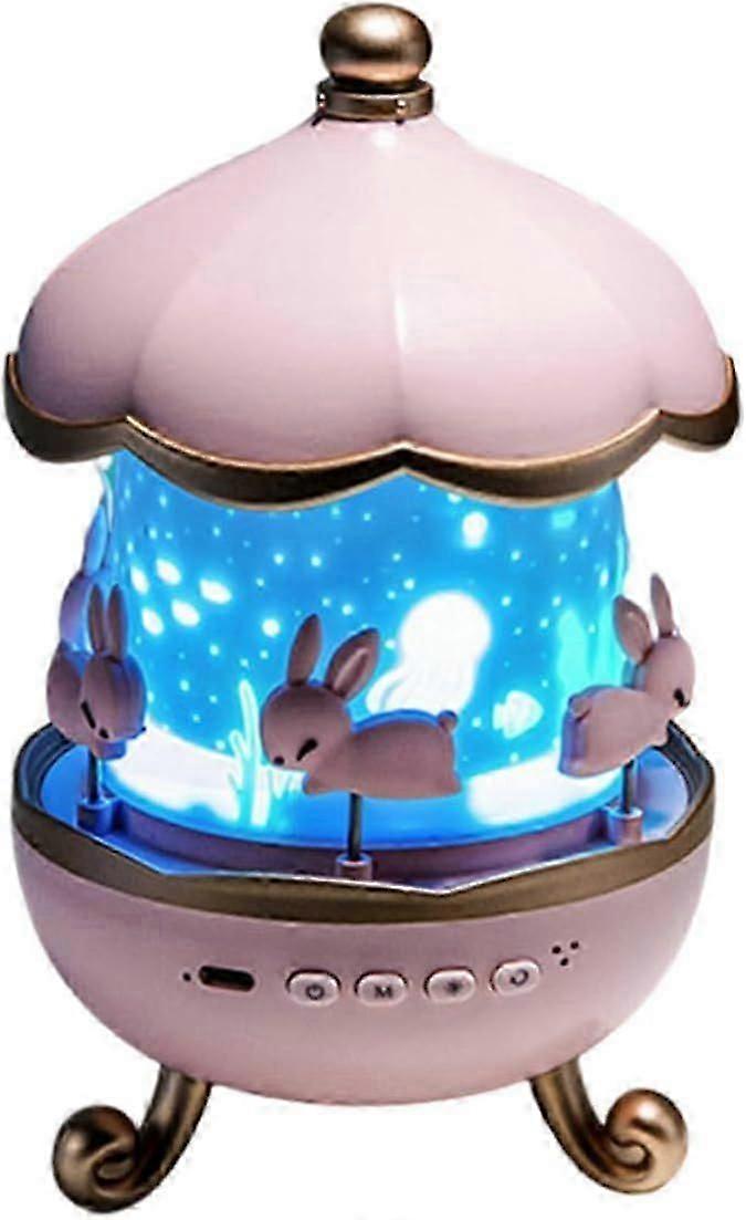 Night Lamp 1 Set Star Projector Rabbit Decor Room Decor LED Desk Light Rotating
