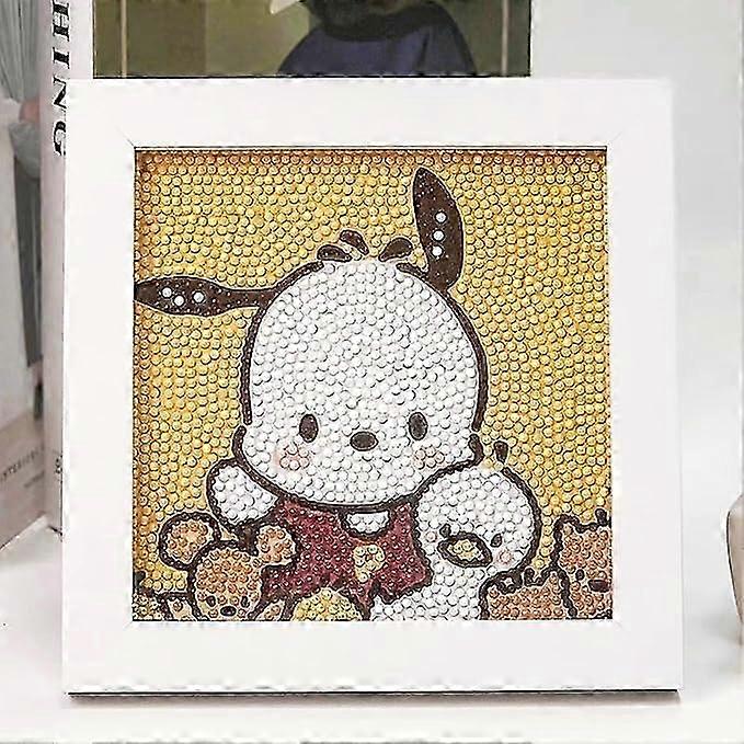 Diamond Painting Kit for Children, with Picture Frame, Kids Crafts, Complete Diamond Painting by Numbers Set, Home Decor
