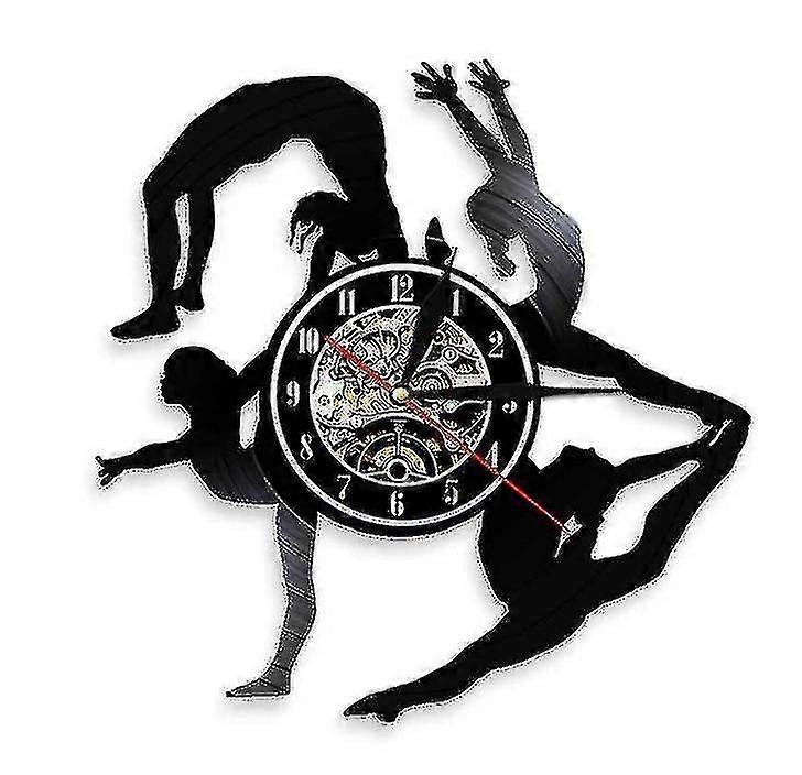 Ballet Dancer Vinyl Record Wall Clock, Retro Home Decoration Wall Clock