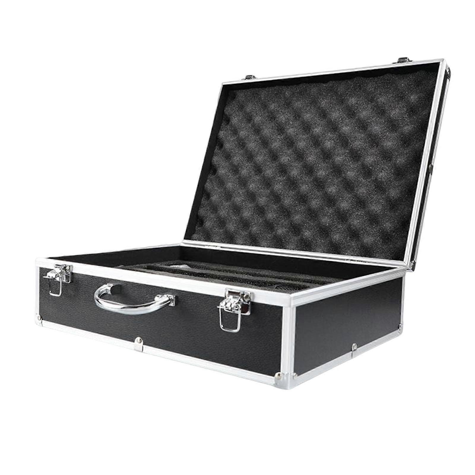 Instrument Box Microphone Case Vocal Microphone Hard Case Hard Shell Foam Case Aluminium Microphone Case for Broadcast Equipment