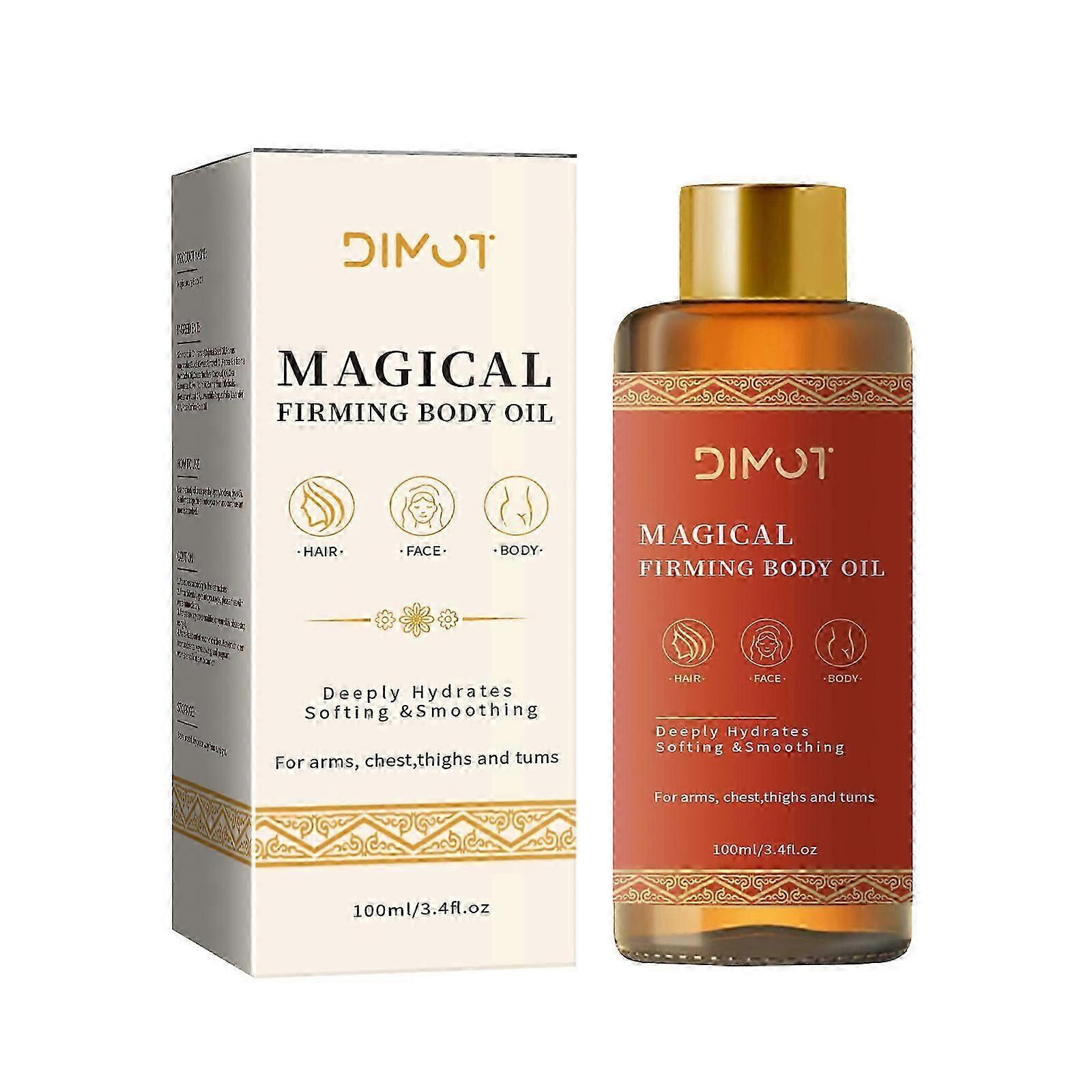Magic Body Oil, Magic Luxury Body Firming Oil γεμίζει, συσφίγγει και ενυδατώνει το δέρμα, Multi-Purpose Body Oil για χέρια, στήθος, μηρούς και όγκους, Full Body U