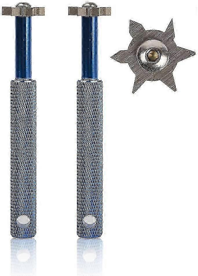 Groove Sharpener With 6 Heads - Golf Club Groove Sharpener Re-Grooving Tool And Cleaner For All Irons Pitching Sand Lob Gap And Approach Wedges And Ut